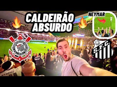 A ARENA VIROU UM INFERNO PRO NEYMAR COM A TORCIDA DO CORINTHIANS/ Corinthians 2 x 1 Santos