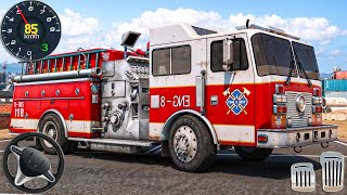Juegos de Carros - Fire Truck City Rescue Simulator Capítulo 4 - ¡CAOS TOTAL! El Incendio Más Grande