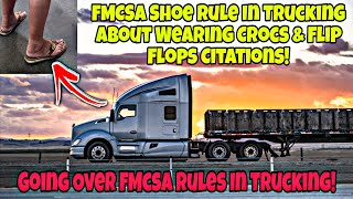 FMCSA Shoe Rule? FMCSA Rules & Regulations!