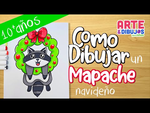 Como dibujar UNA CORONA NAVIDEÑA  | Arte y Dibujos para Niños