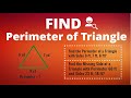 Calculating Triangle Perimeters