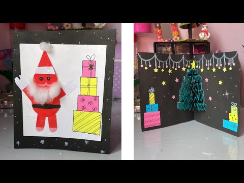 DIY Christmas card for dear. / how to make Christmas crafts