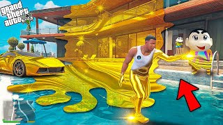 Whatever Franklin Shinchan And Pinchan Touch Turns Into Gold in GTA 5! in Telugu