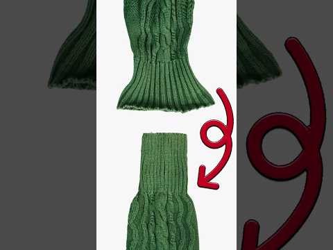 Trick to fix stretched elastic band sweater! Miarti 🧵✂️