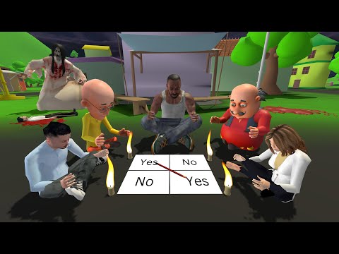 Franklin Plays Charlie Charlie Horror Ghost Game With Motu Patlu | INDIAN BIKE DRIVING 3D