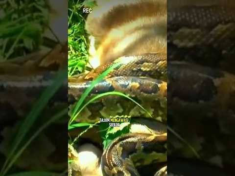 Detik-Detik Ular Piton Menelan Rusa Utuh!