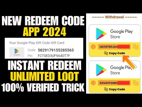 Rs 500 Free Redeem Code App 2024 | Google Play Redeem Code Earning App 2024 | Live Proof Redeem Code