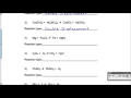 Types of Chemical Reactions