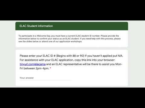 Elac Summer Classes 2021​ - 01/2022