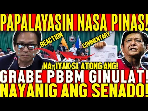NAIYAK SI AT0NG ANG! PAPALAYASIN NASA PINAS! GRABE PBBM GINULAT! NAYANIG ANG SENAD0! KAKAPASOK LANG!