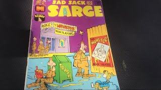 ASMR I found my Sad Sack & the Sarge comic book | outside (tapping,tracing,no chainsaws)