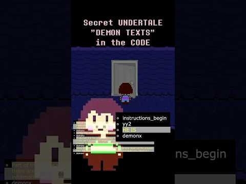 What are the DEMON TEXTS in UNDERTALE??? #undertale #deltarune #tobyfox #gaster #sans #chara #data