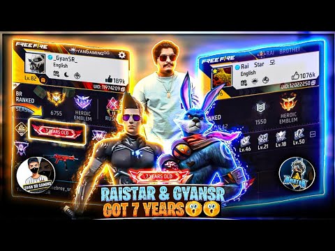 RAISTAR IS BACK RAISTAR & GYANSR GOT 7 YEARS OLD TITLE GOD LEVEL MOVEMENT GAMEPLAY Garena Free Fire