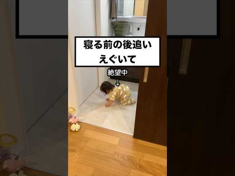 【1歳児】トイレの前で絶望中（後追い）#赤ちゃん #shorts