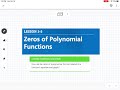 Understanding Polynomial Zeros and Properties