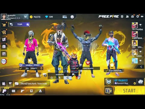 Ajjubhai vs Tonde Gamer and Tgrnrz Live || Free Fire Live Rank Pushing || #live #youtube #freefire