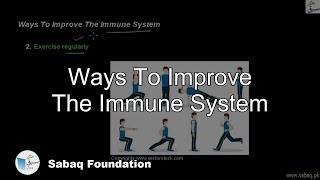 Ways To Improve The Immune System
