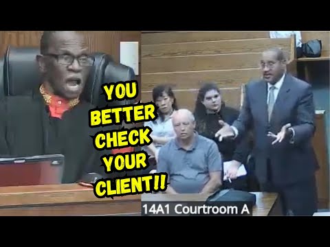 Judge Deals With a VERY Contentious Eviction Hearing..."YOU BETTER CHECK YOUR CLIENT!"
