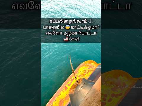Don’t miss the end!! #reveal #weight #seabed #amchorcable #deepocean #rockbottom #tamilvlogs #kadal