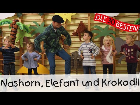 👩🏼 Nashorn, Elefant und Krokodil - Singen, Tanzen und Bewegen || Kinderlieder