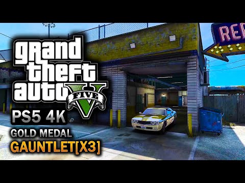 GTA 5 - Mission #65 - Gauntlet (x3) [Gold Medal Guide - 4K 60fps]#gta #gta5 #gaming
