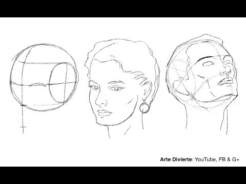 Cómo dibujar un rostro desde cualquier ángulo - Método de Andrew Loomis