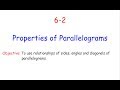 Exploring Properties of Parallelograms