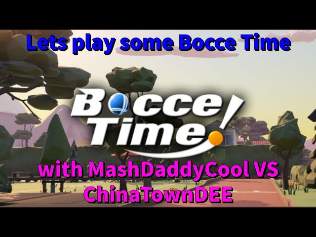 We are checking out the Applab game Bocce time with MashDaddyCool VS ChinaTownDee!! Don't miss it!