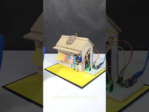 Rain 🌧️ Detection Based Clothes 👕 Collector System 🔥|| #arduino #inspireawardproject #scienceproject