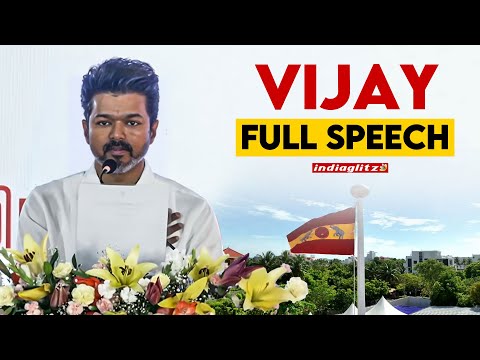 Thalaivar Vijay Full Speech at TVK Flag Hoisting 2024 | Tamilaga Vettri Kazhagam, Goat