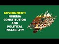 Political Instability in Nigeria