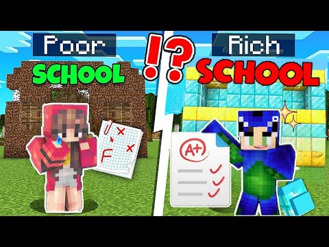 Ayush Poor Student vs Ekta Rich Student in Minecraft (PART 2) 😱
