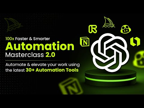 Automation Masterclass 2.0 | 30+ AI tools | Business+Marketing+Custom GPT | Live on Kickstarter