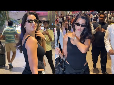 Nora Fatehi Spotted At Mumbai Airport