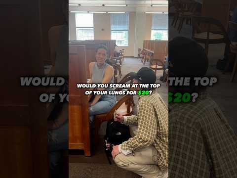 Paying people to scream in the library