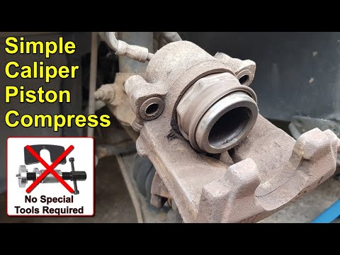 Easy and Cheap way to Compress a Brake Caliper Piston Without Any Special Tools
