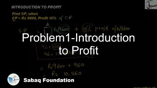 Problem1-Introduction to Profit