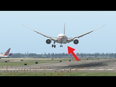 Boeing 777 Can't Land Due to Missing Left Landing Gear