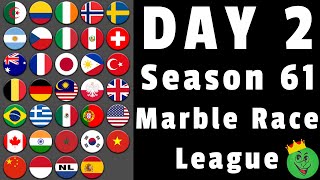 Marble Race League Season 61 Day 2 Marble Race / Marble Race King