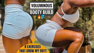 VOLUMINOUS, CURVY BOOTY IN 14 DAYS 🍑 | 8 MUST-DO PEACHY BUTT BUILDING EXERCISES At Home