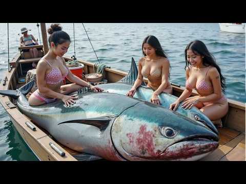 Giant Squid – Japan hunts giant squid and million dollar tuna with long hand pulled fishing lines