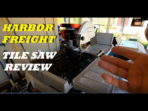 DIAMONDBACK 10" TILE SAW REVIEW ( HARBOR FRIEGHT )