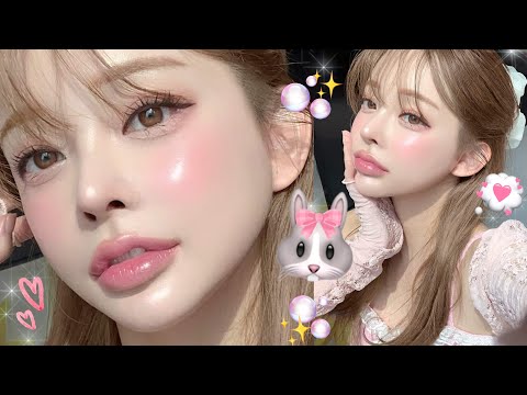 🐰💖반짝반짝✨Pink💕토끼 메이크업🐰daily makeup