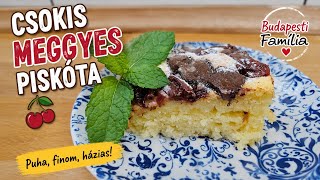 CSOKIS-MEGGYES PISKÓTA - Puha, házias és ellenállhatatlan