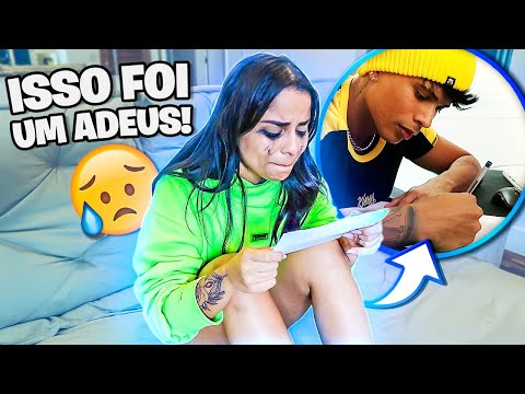 DEIXANDO MINHA NAMORADA SÓ COM UMA CARTA DE ADEUS!!!