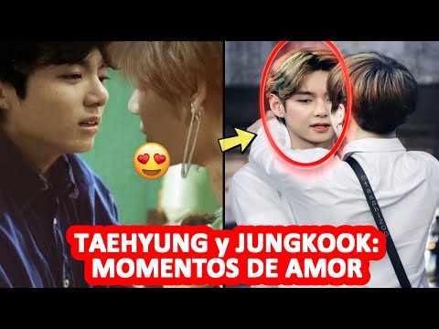 💖 ¡LO NOTASTE! 💋 BESOS ROMÁNTICOS entre TAEHYUNG y JUNGKOOK ❤️ Momentos de AMOR Taekook