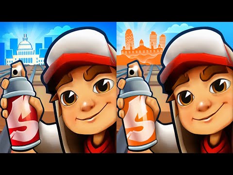 Subway Surfers Washington D.C. 2025 Jake vs Subway Surfers Barcelona 2025 Jake Gameplay HD