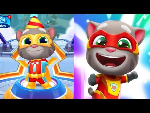 Talking Tom Hero Dash Android Gameplay New Update 2024 Birthday Tom New outfit unlocked