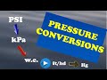 Pressure Conversion Problems