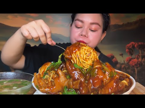 PEDAS NYELEKIT, MIE AYAM CEKER PEDAS MERECON MUKBANG